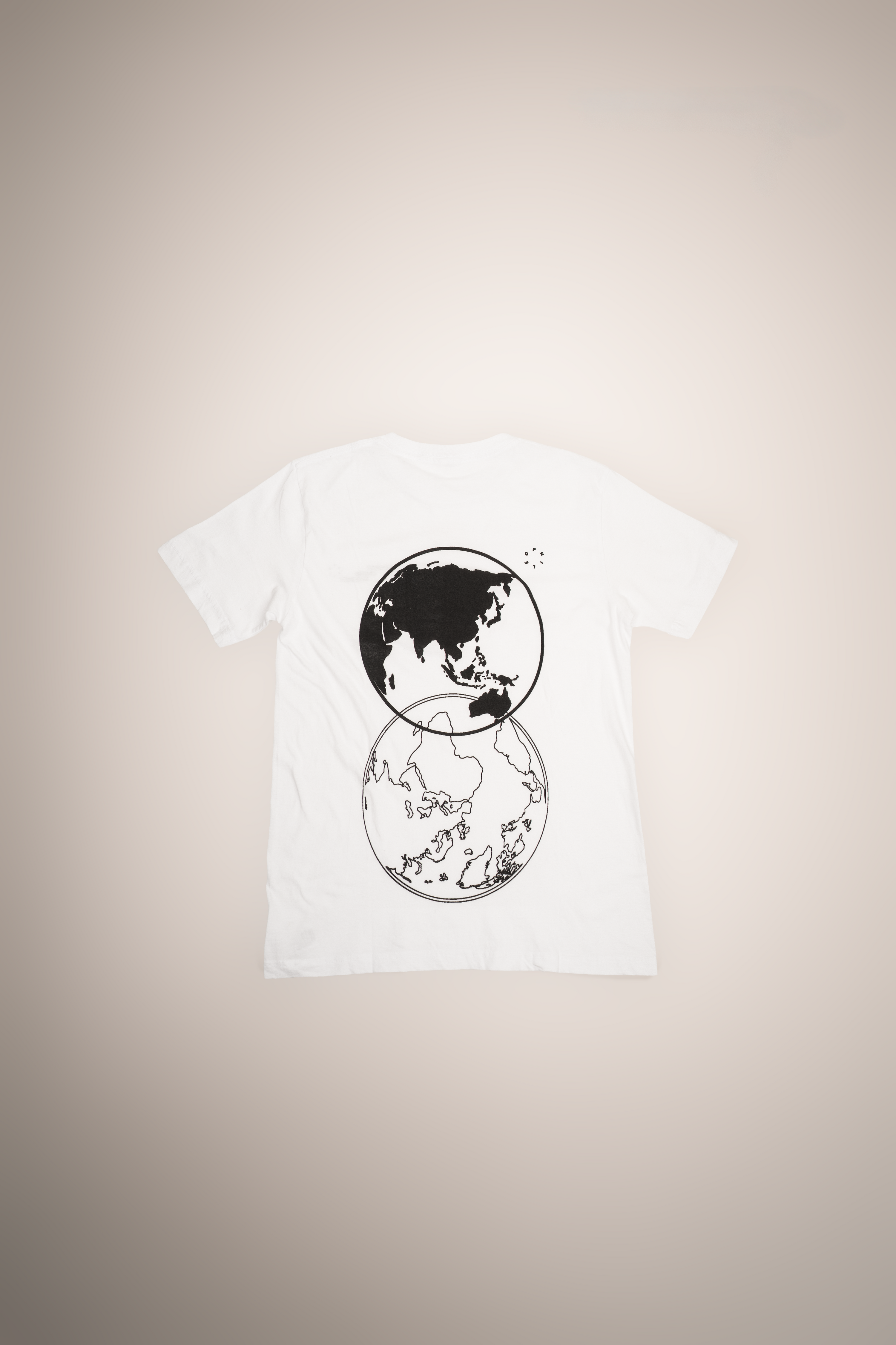 Crew Neck Tee-Shirt, Department of Limited Necessity (White on Black)
