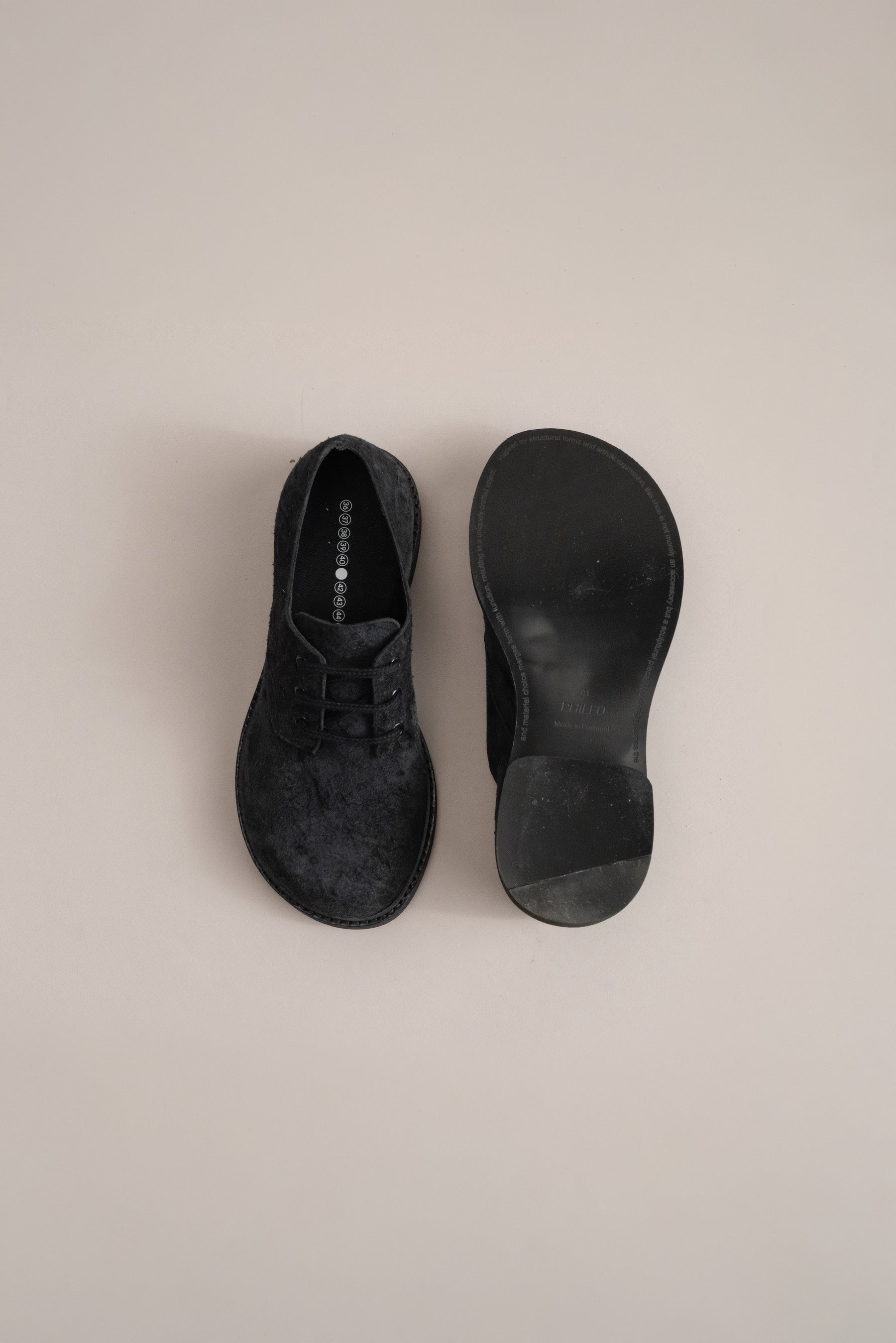 073 - DERBY (Distressed Suede, Black)