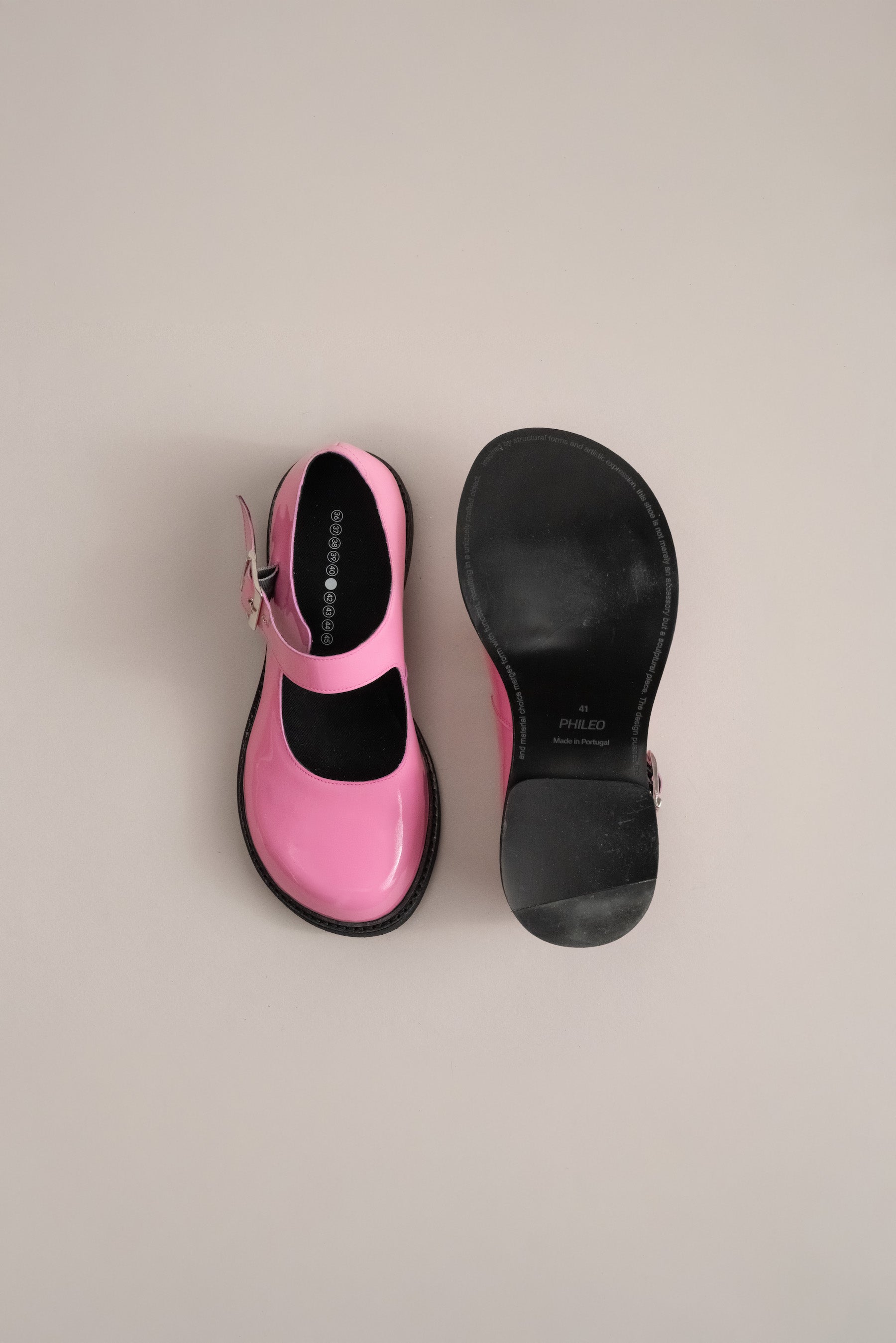 075 - MARY JANE (Pale Pink, Patent Leather)
