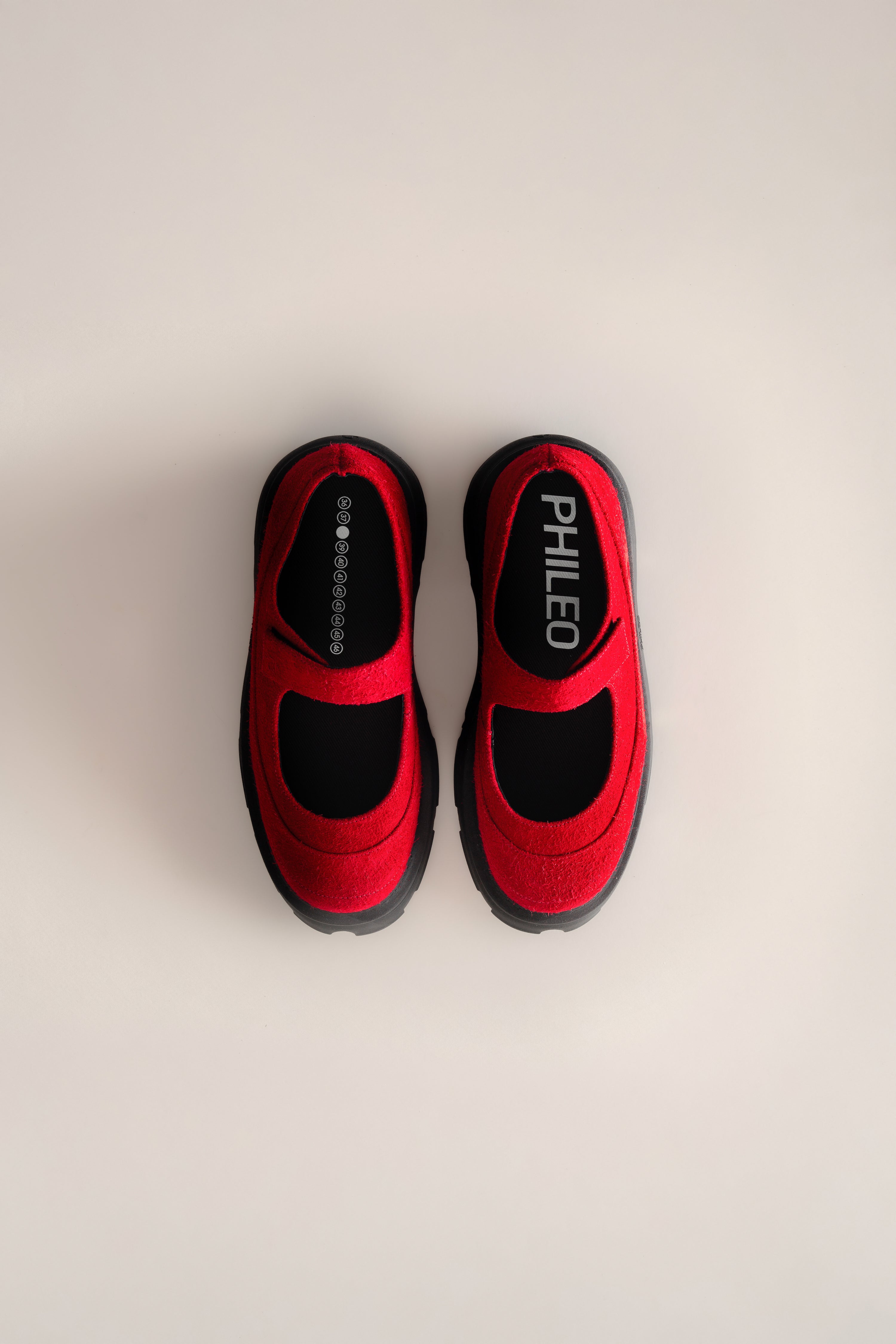 006 - BALLERINE (Split Suede) - Red